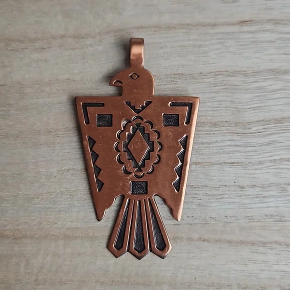 Vintage Copper Eagle Pendant - Picture 1 of 5